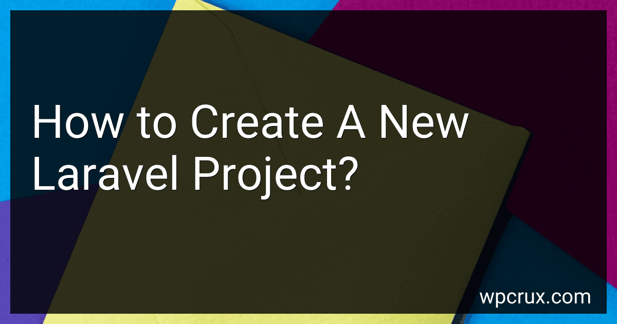 How to Create A New Laravel Project? image