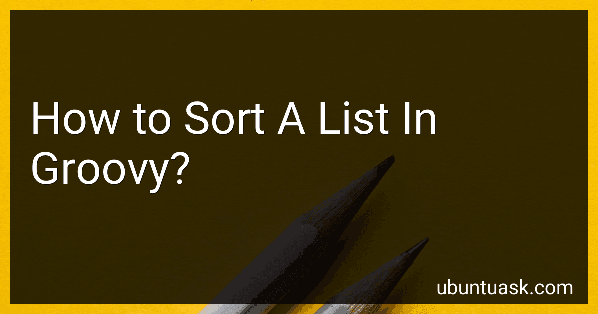 How to Sort A List In Groovy? image