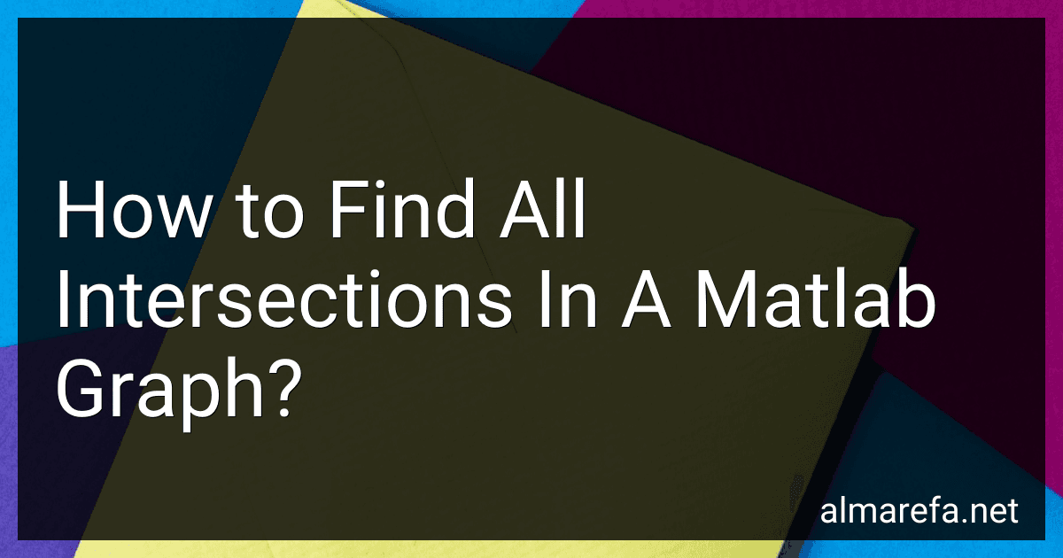 How to Find All Intersections In A Matlab Graph? image