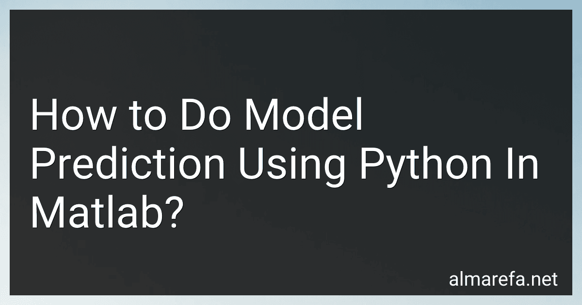 How to Do Model Prediction Using Python In Matlab? image