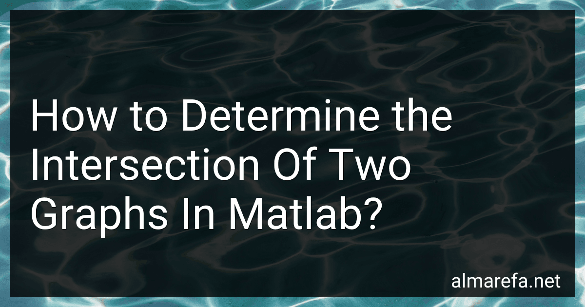 How to Determine the Intersection Of Two Graphs In Matlab? image