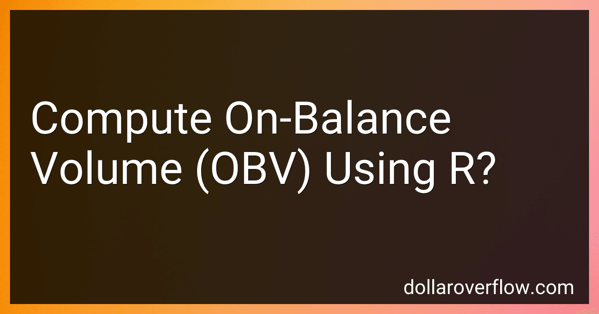 Compute On-Balance Volume (OBV) Using R? image