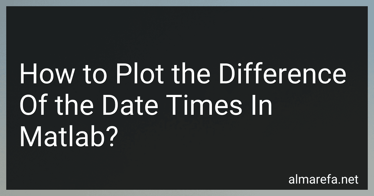 How to Plot the Difference Of the Date Times In Matlab? image
