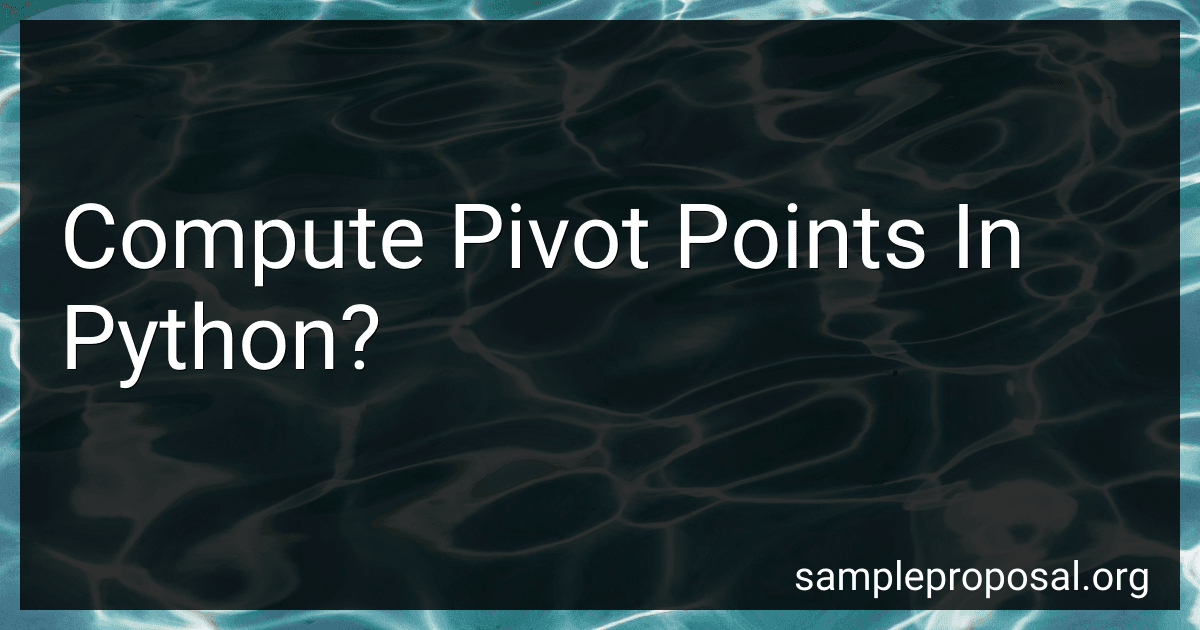 Compute Pivot Points In Python? preview