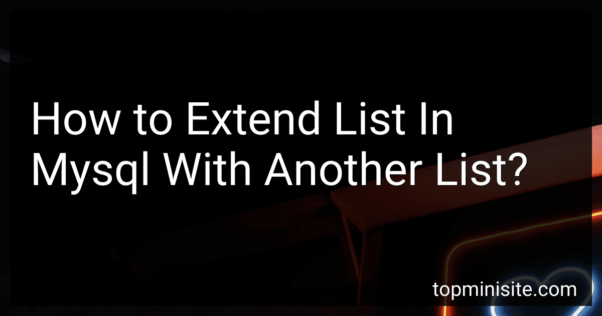 How to Extend List In Mysql With Another List? image