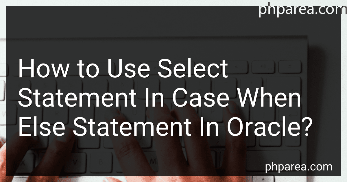 How to Use Select Statement In Case When Else Statement In Oracle? image