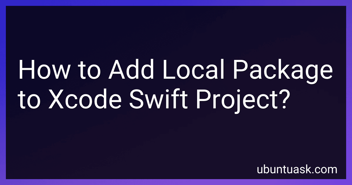 How to Add Local Package to Xcode Swift Project? image