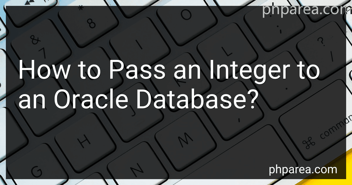 How to Pass an Integer to an Oracle Database? image