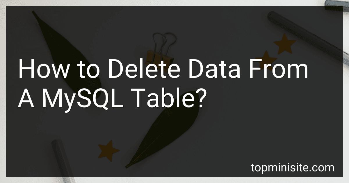 How to Delete Data From A MySQL Table? image