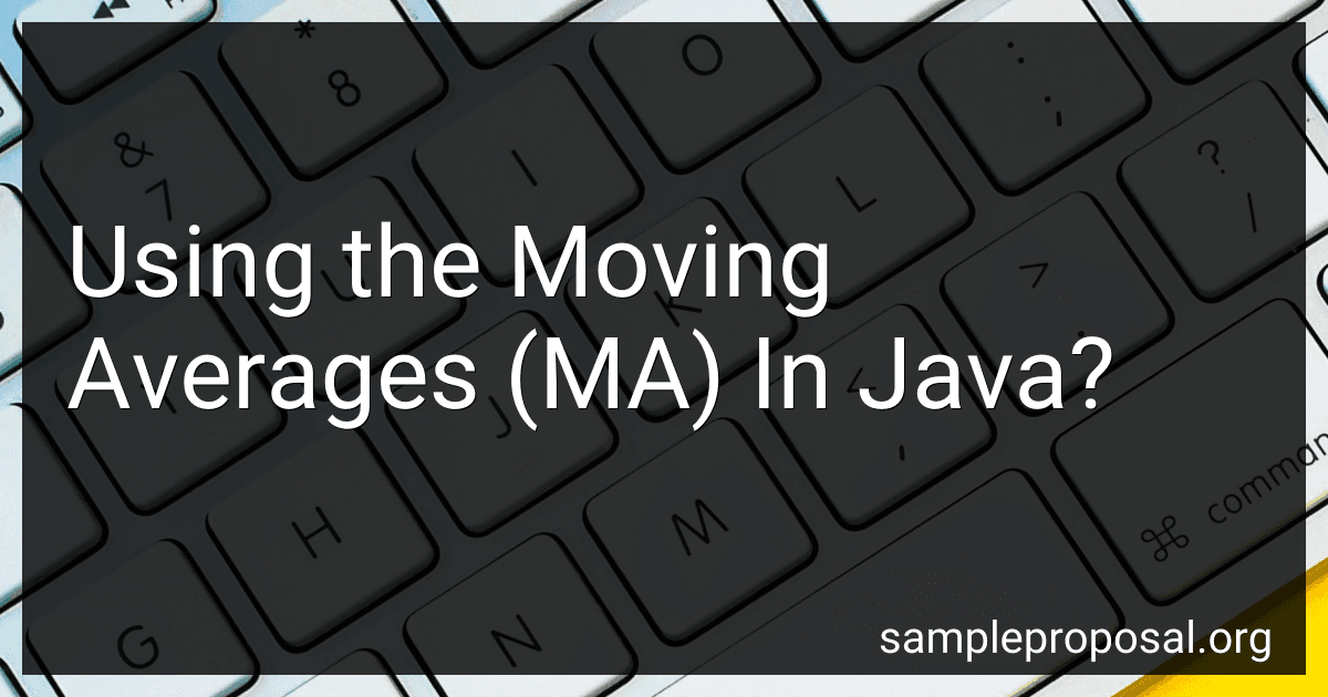 Using the Moving Averages (MA) In Java? preview