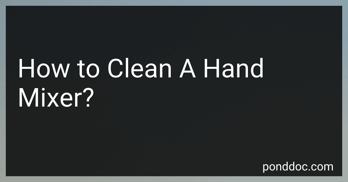 How to Clean A Hand Mixer? image