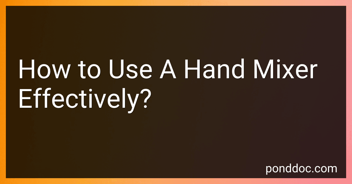 How to Use A Hand Mixer Effectively? image