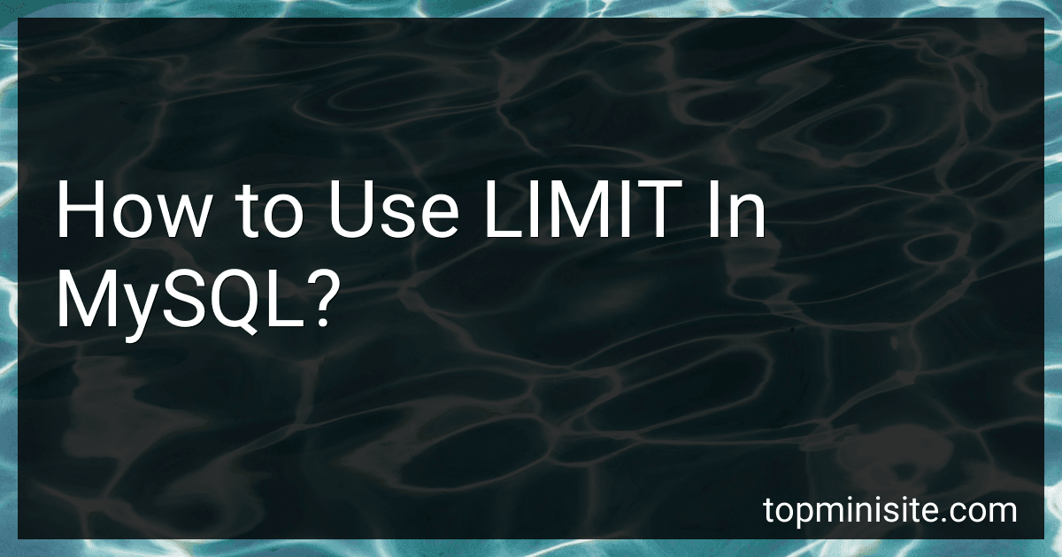 How to Use LIMIT In MySQL? image
