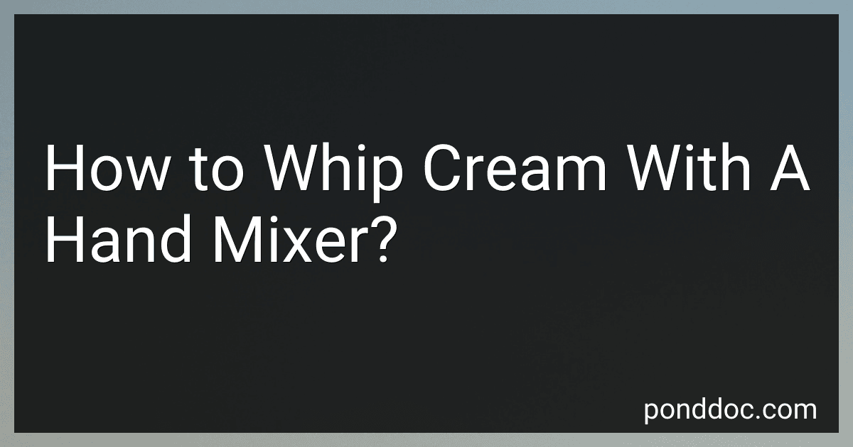 How to Whip Cream With A Hand Mixer? image