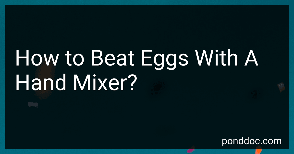 How to Beat Eggs With A Hand Mixer? image