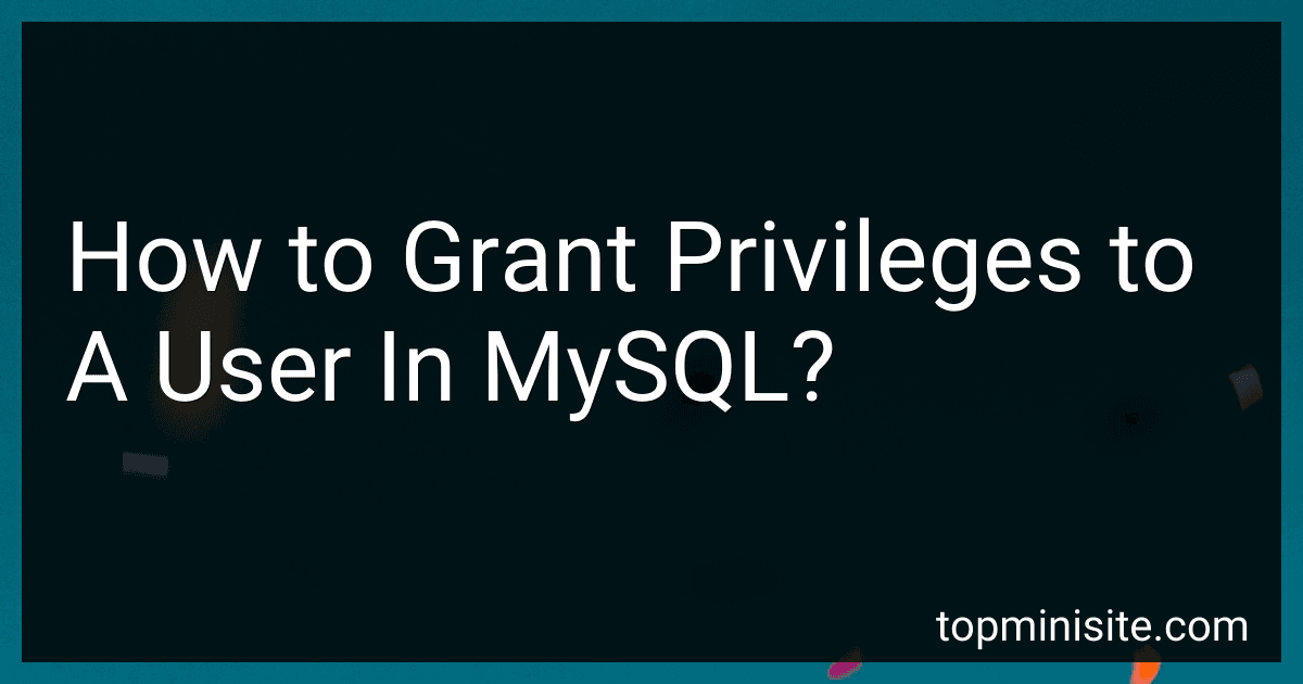 How to Grant Privileges to A User In MySQL? image