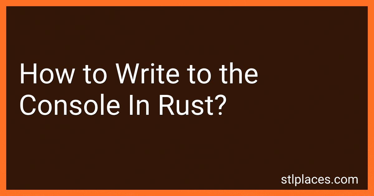 How to Write to the Console In Rust? preview