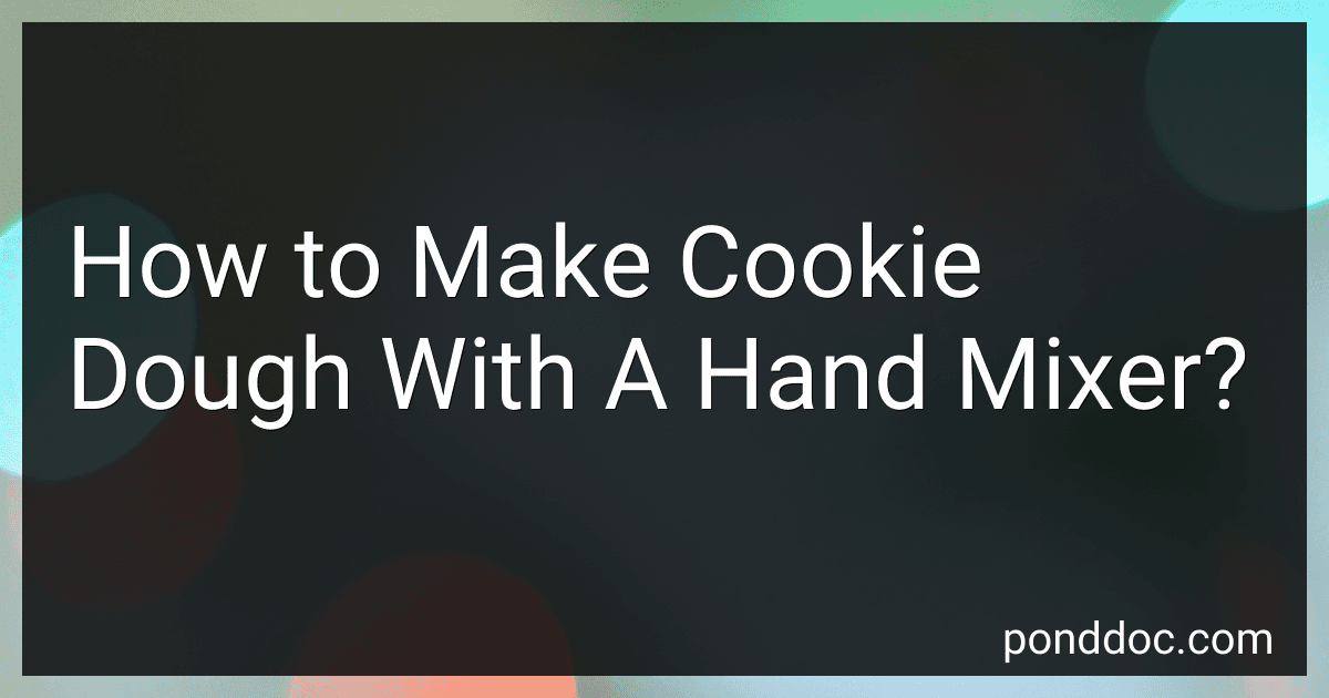 How to Make Cookie Dough With A Hand Mixer? image