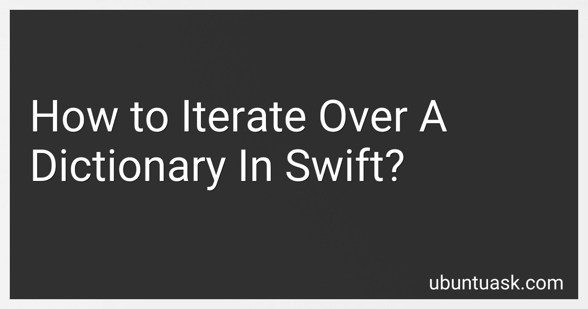 How to Iterate Over A Dictionary In Swift? image