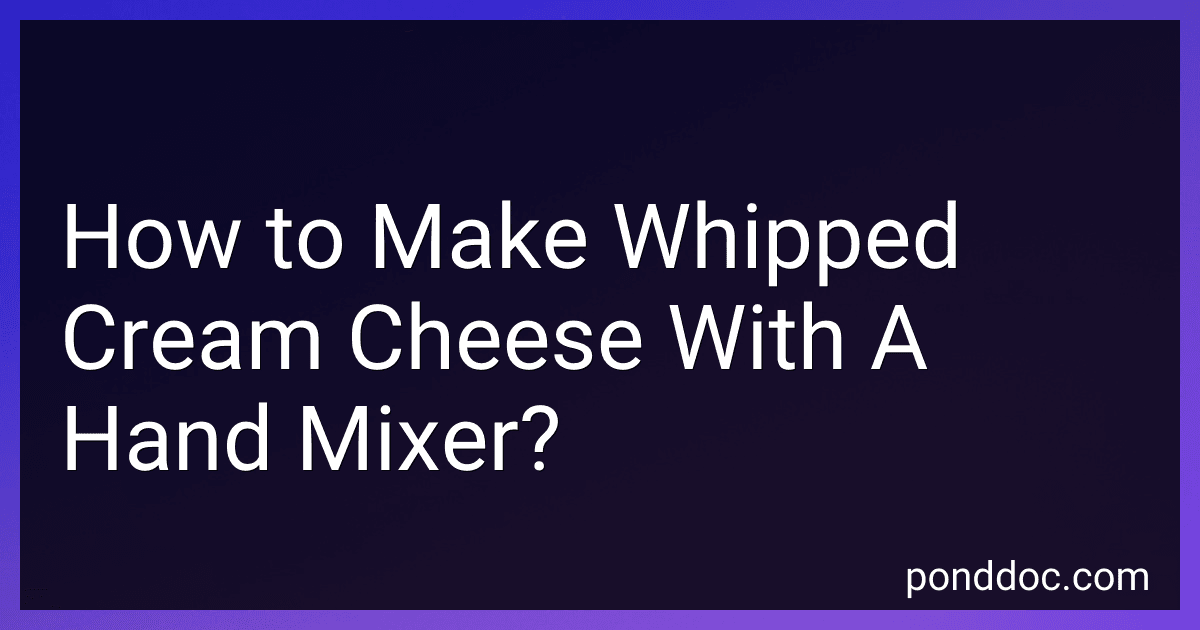How to Make Whipped Cream Cheese With A Hand Mixer? image
