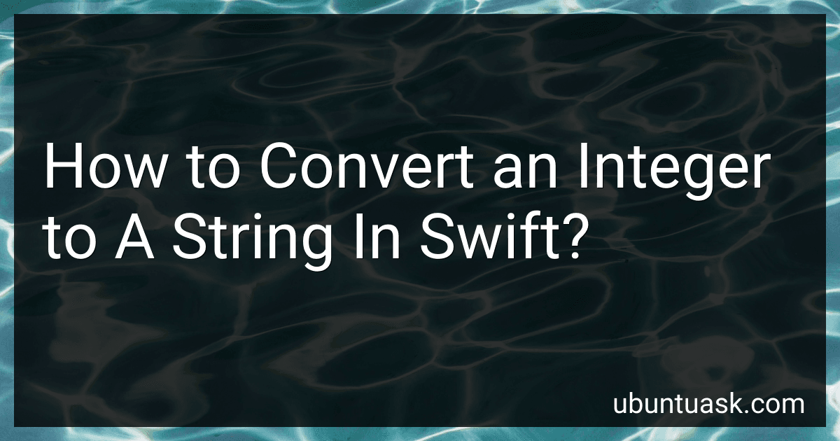 How to Convert an Integer to A String In Swift? image