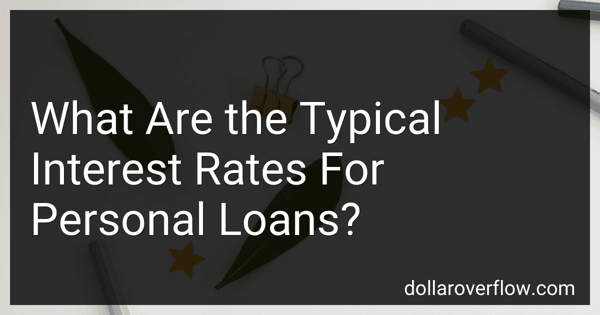 What Are the Typical Interest Rates For Personal Loans? image