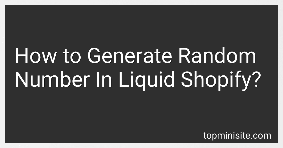 How to Generate Random Number In Liquid Shopify? image
