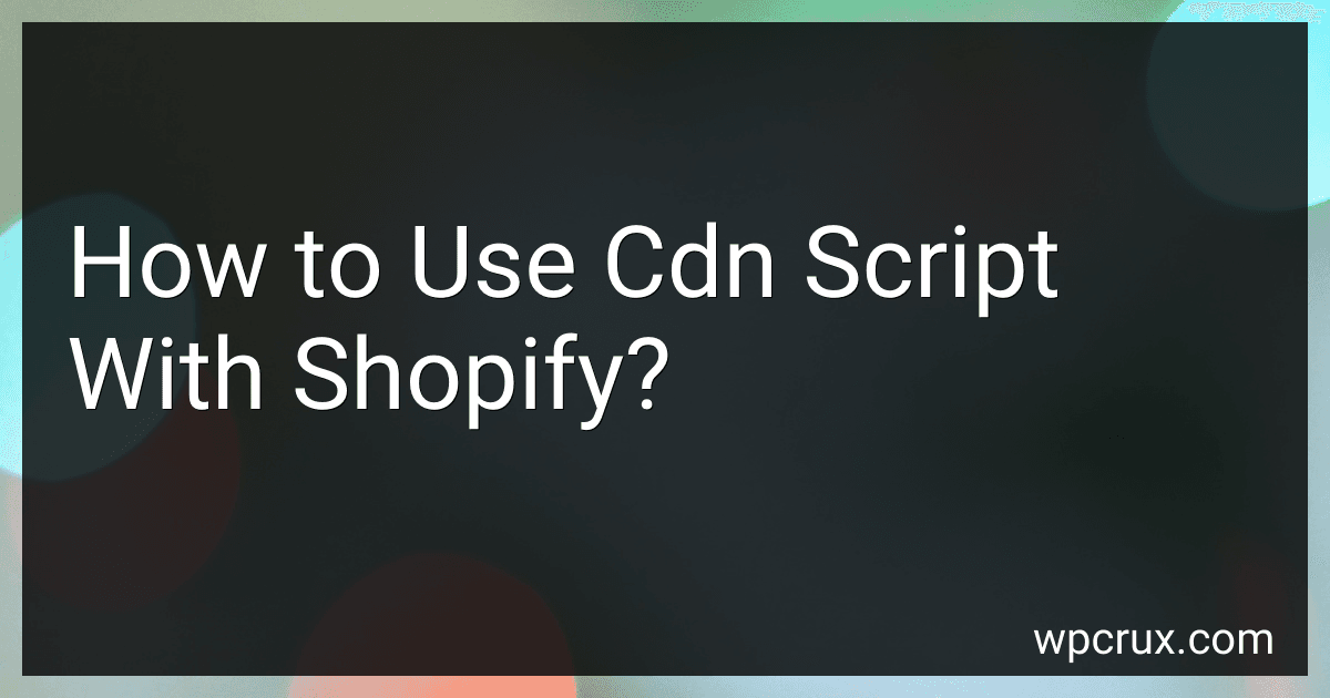 How to Use Cdn Script With Shopify? preview