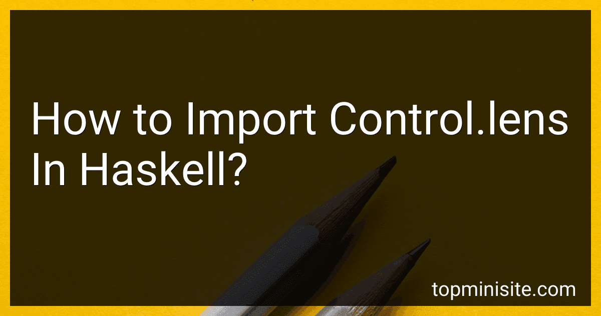 How to Import Control.lens In Haskell? image
