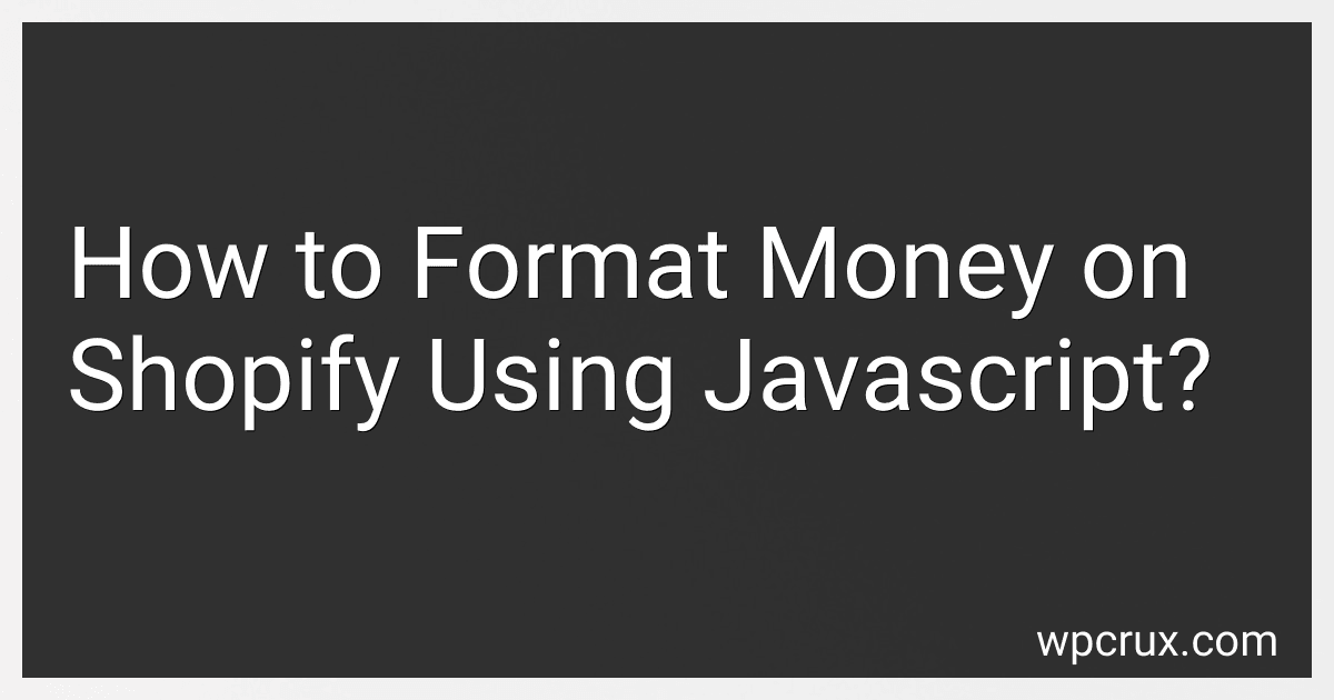 How to Format Money on Shopify Using Javascript? image
