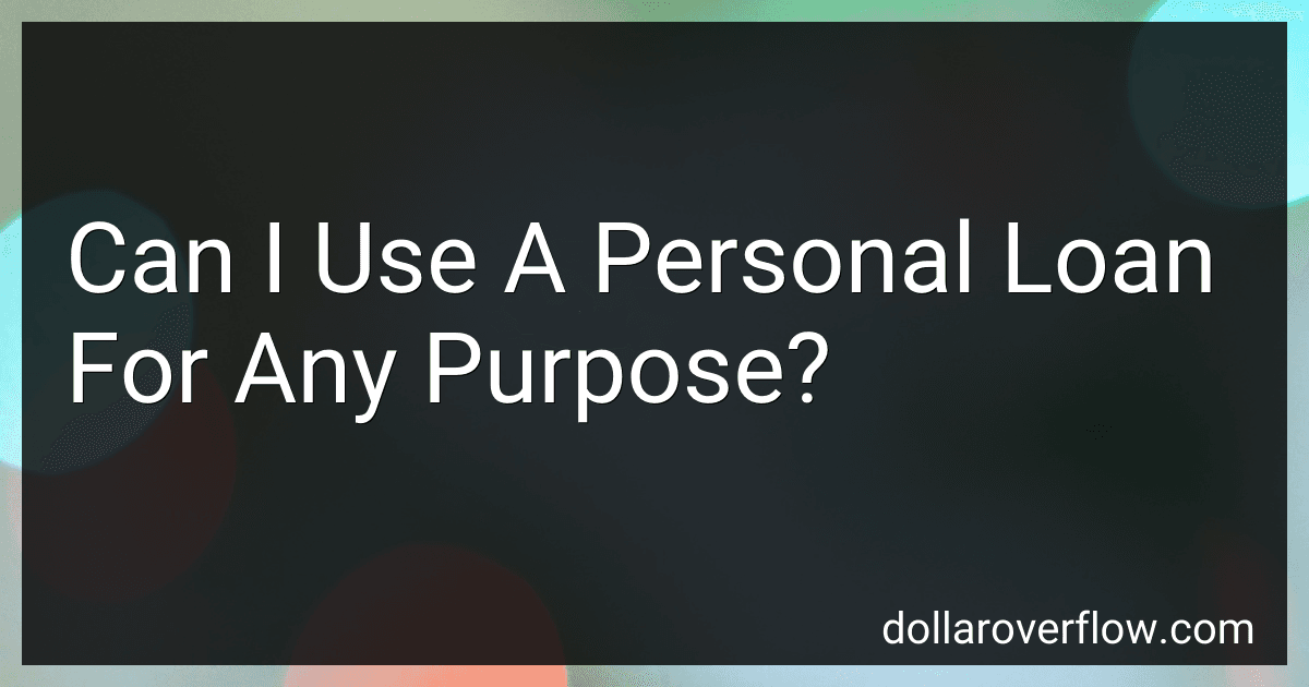 Can I Use A Personal Loan For Any Purpose? image