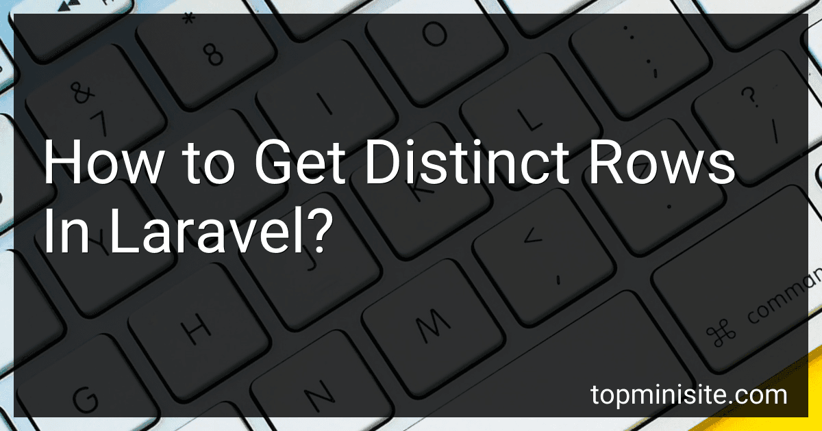 How to Get Distinct Rows In Laravel? image