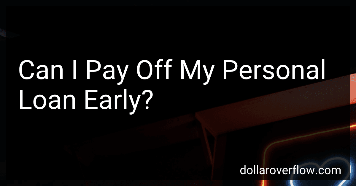 Can I Pay Off My Personal Loan Early? image