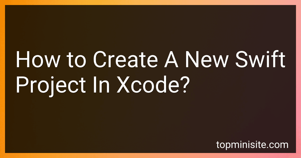 How to Create A New Swift Project In Xcode? image