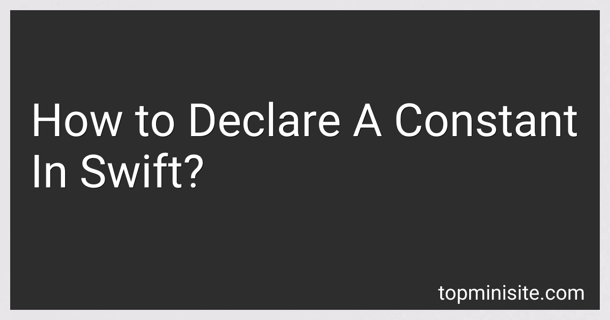 How to Declare A Constant In Swift? image