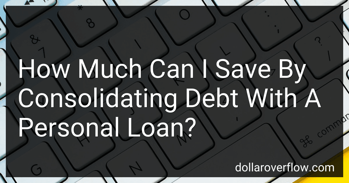 How Much Can I Save By Consolidating Debt With A Personal Loan? image