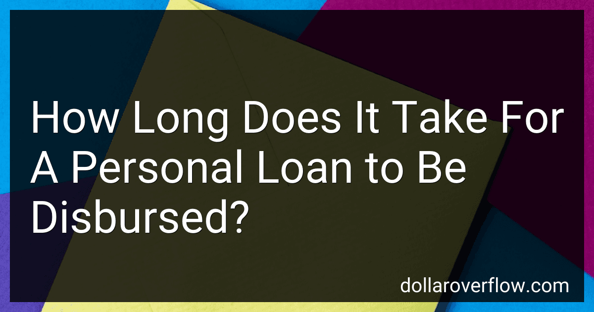 How Long Does It Take For A Personal Loan to Be Disbursed? image