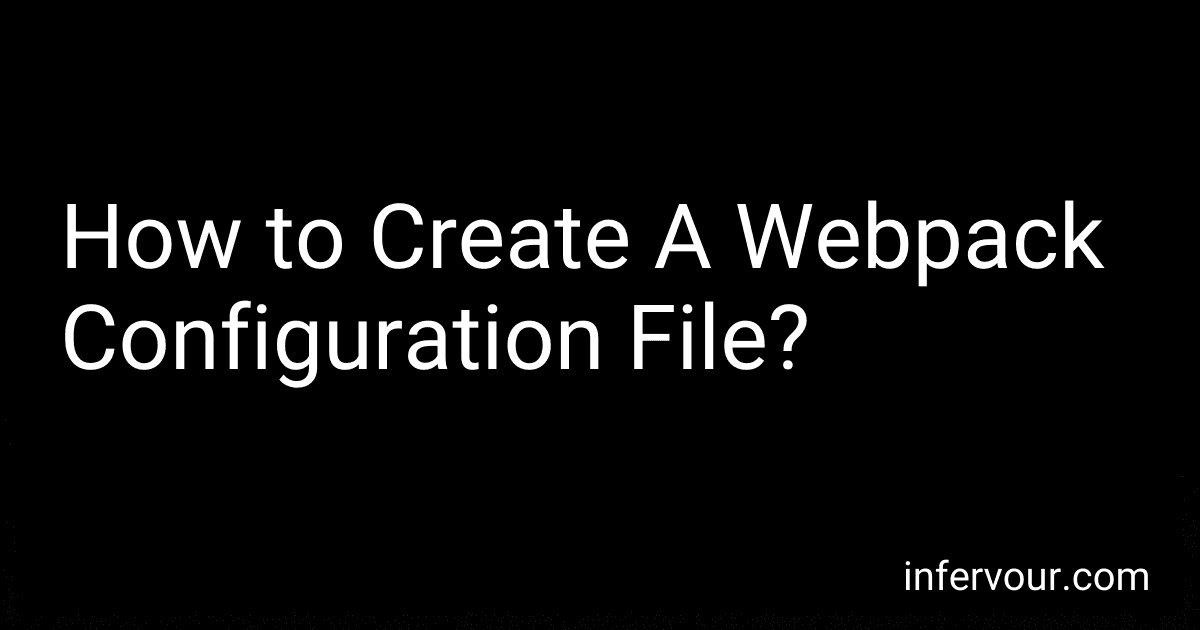 How to Create A Webpack Configuration File? image