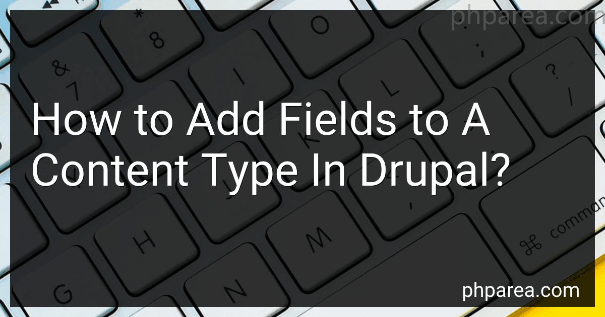 How to Add Fields to A Content Type In Drupal? image