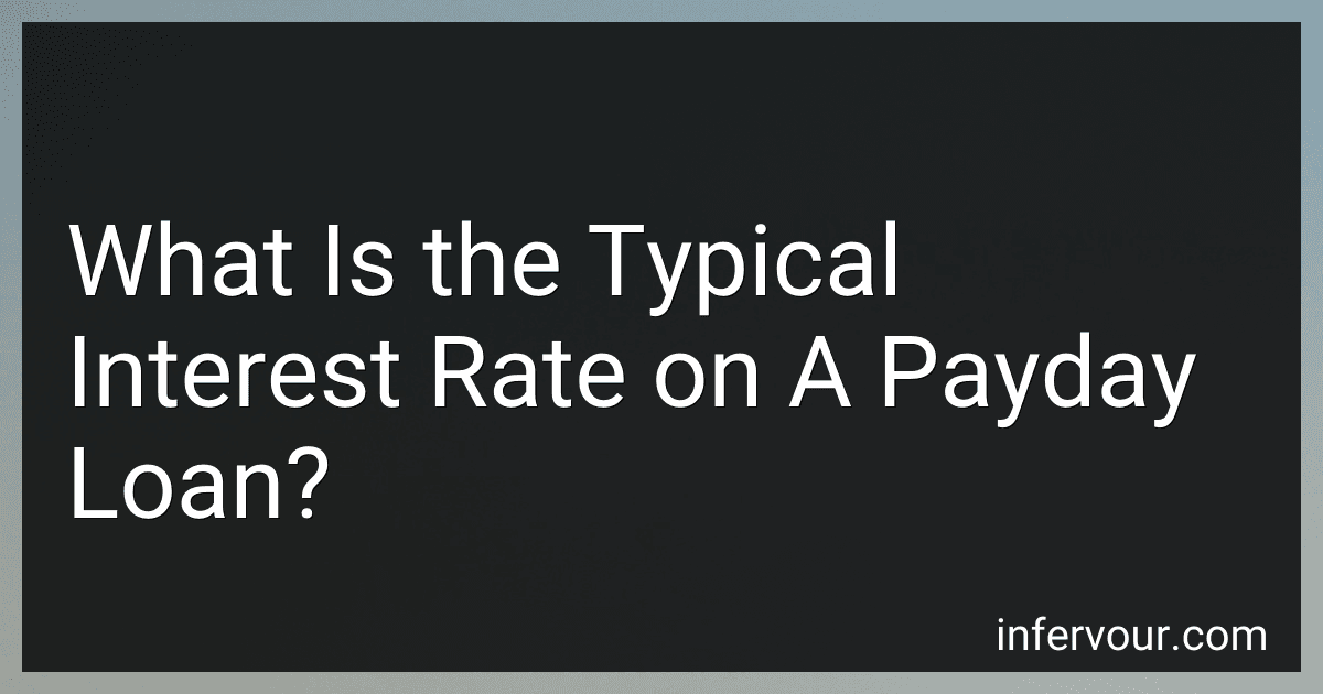 What Is the Typical Interest Rate on A Payday Loan? image