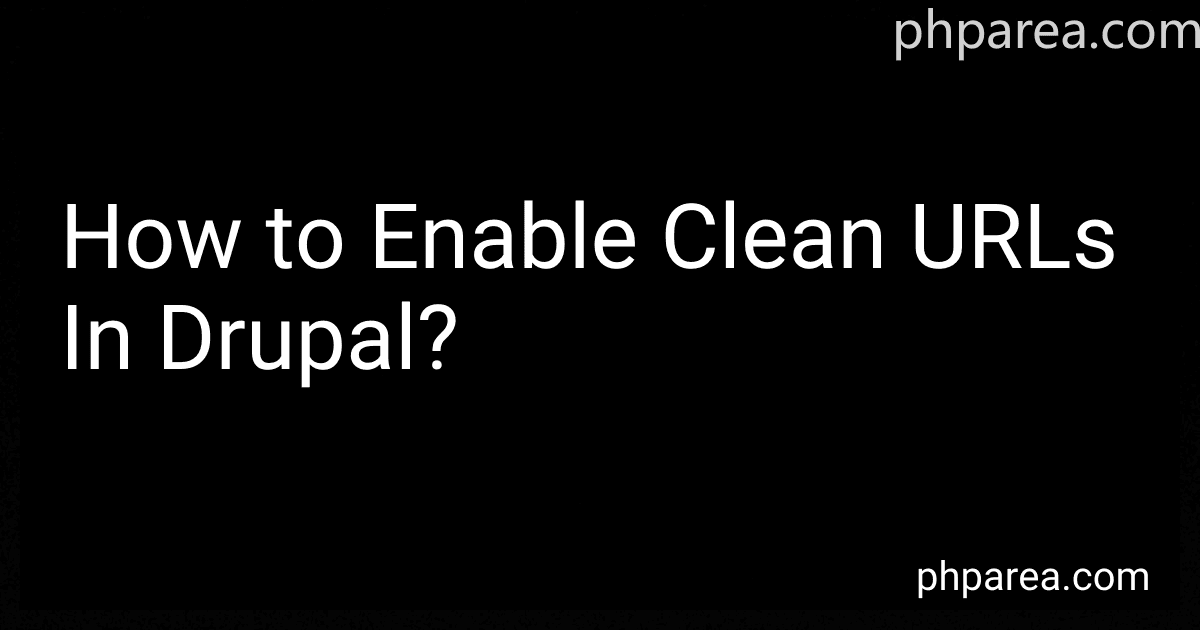 How to Enable Clean URLs In Drupal? image