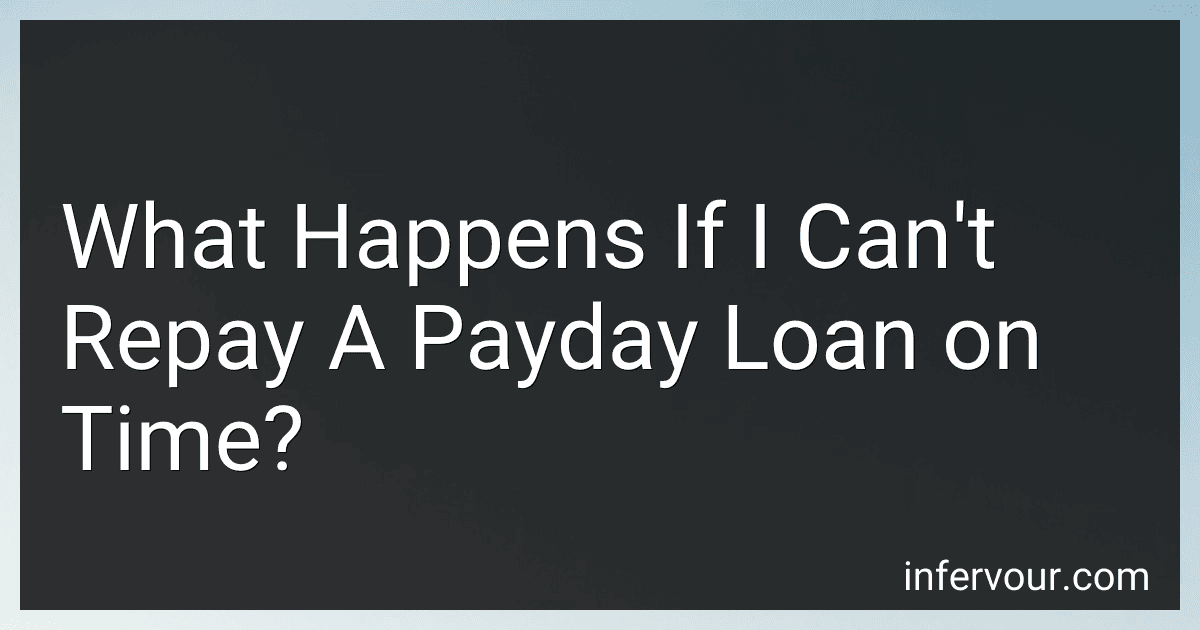What Happens If I Can't Repay A Payday Loan on Time? image