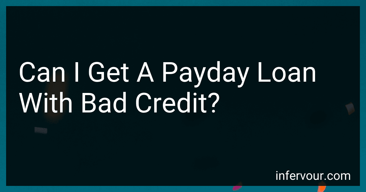 Can I Get A Payday Loan With Bad Credit? image