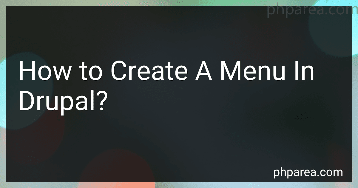 How to Create A Menu In Drupal? image