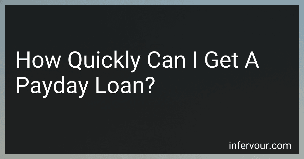 How Quickly Can I Get A Payday Loan? image