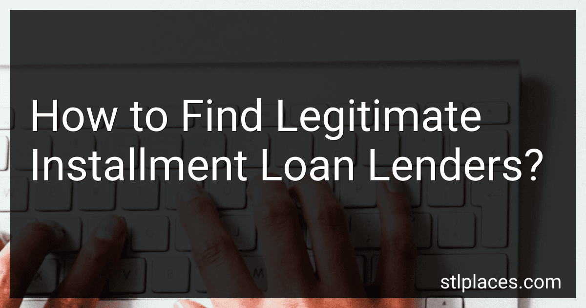 How to Find Legitimate Installment Loan Lenders? image