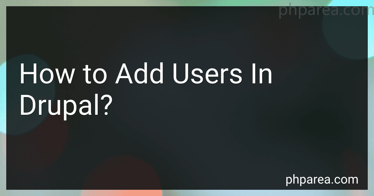 How to Add Users In Drupal? preview