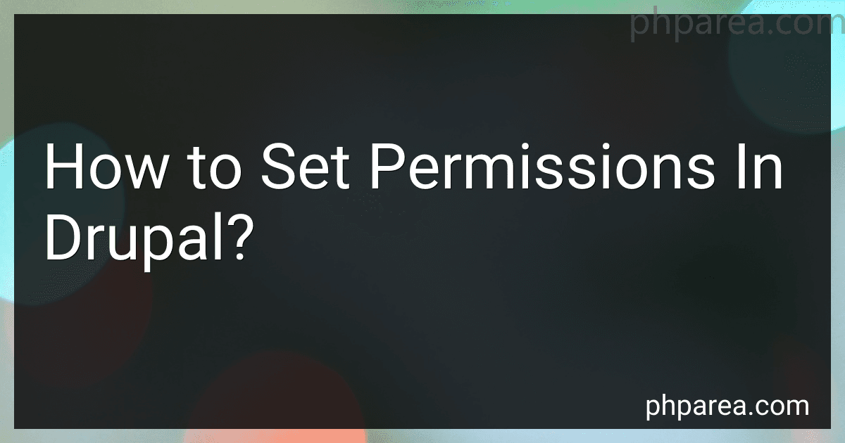How to Set Permissions In Drupal? image