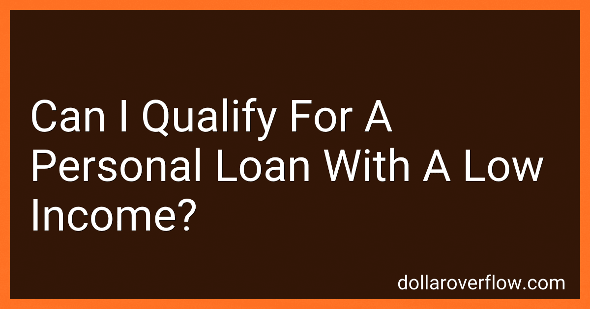 Can I Qualify For A Personal Loan With A Low Income? image