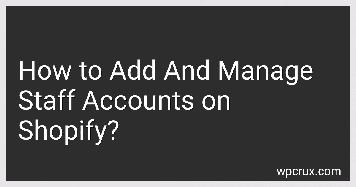 How to Add And Manage Staff Accounts on Shopify? image